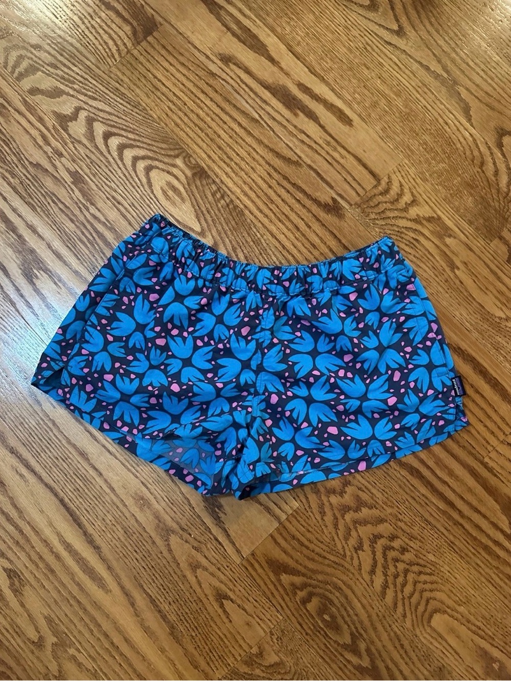 Patagonia Baggies Shorts Womens Small Blue/Pink
